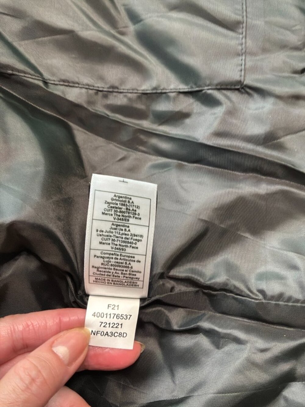 The North Face 1996 Retro Nuptse 700 Fill Down Puffer Jacket XL NWT - Picture 12 of 14